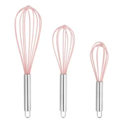 Unique Bargains Stainless Steel Silicone Non-Stick Coated Heat-Resistant Whisk 3 Pcs -Kitchen Utensil Store GUEST 6830132b b427 4512 b4ad a6ddd9ec11f3
