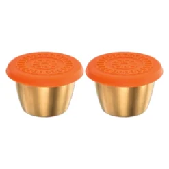 Unique Bargains Stainless Steel Lunch Bento Boxes Small Dipping Cups Containers With Lids Orange -Kitchen Utensil Store GUEST 68c2296d 983c 4c43 a171 7d02f19c4a48