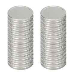 Unique Bargains Iron Regular Mouth Mason Canning Jars Lid With Sealing Rings 24 Pcs -Kitchen Utensil Store GUEST 69206b03 31bd 4e26 aa31 4363382ee15e