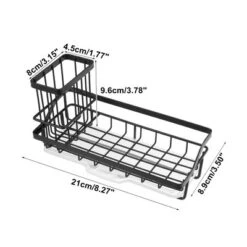 Unique Bargains Kitchen Storage Stainless Steel Sink Caddy 8.27"x3.5"x2.52" -Kitchen Utensil Store GUEST 6a8de614 56af 47e2 b68e bbc7d02332b1