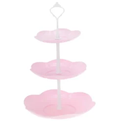 Unique Bargains Petal-shaped 3-Layer Dessert Cupcake Stand With Layered Serving Tray For Pastries Donuts And Fruits -Kitchen Utensil Store GUEST 6b08e20e e501 4f93 b0ac c79f98d7da5f