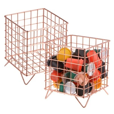 Unique Bargains Metal Large Capacity Rust-proof Elegant Coffee Holder Basket 2 Pcs 4 Unique Bargains Metal Large Capacity Rust-proof Elegant Coffee Holder Basket 2 Pcs - Image 4