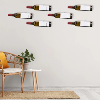 Unique Bargains Spiral Metal Wine Bottle Display Holder Wall Storage Shelf 12 Pcs 2 Unique Bargains Spiral Metal Wine Bottle Display Holder Wall Storage Shelf 12 Pcs - Image 2