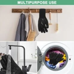 Unique Bargains Silicone Heat Resistant Fireproof Grilling Gloves 1472°F High Temp Resistance 1 Set -Kitchen Utensil Store GUEST 6bf4ae6c a6e7 46e2 a839 68c7bf7fde25