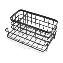 Unique Bargains Kitchen Storage Stainless Steel Sink Caddy 8.07"x5.9"x3.98" -Kitchen Utensil Store GUEST 6d10b158 e7a5 462d b93f 386acf147164