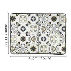 Unique Bargains Flowers And Leaves Dish Drying Mat -Kitchen Utensil Store GUEST 6dcd5574 e1a0 4cff 97ab a1d2ac65162e