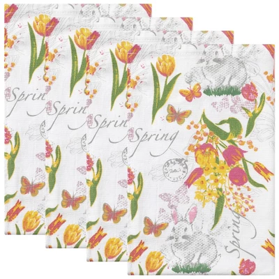 Unique Bargains Cotton Animal And Floral Printed Design Kitchen Towels 18" X28" 4 Pcs 12 Unique Bargains Cotton Animal And Floral Printed Design Kitchen Towels 18" X28" 4 Pcs - Image 12