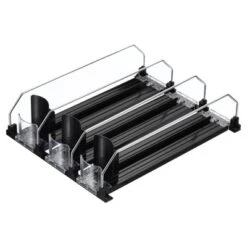 Unique Bargains Refrigerator Self-Pushing Width-Adjustable Beverage Drink Organizer Black -Kitchen Utensil Store GUEST 6eb97c6b 5b8b 4128 b878 46f73deb47c1