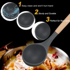 Unique Bargains Heat Resistant Kitchen Cooking Dark Gray Soup Ladle 12.4 Inch Dark Gray 1 Pc 8 Unique Bargains Heat Resistant Kitchen Cooking Dark Gray Soup Ladle 12.4 Inch Dark Gray 1 Pc -Kitchen Utensil Store GUEST 6ee344fb 25fe 420e bae5 effc16de6ad0