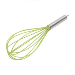 Unique Bargains 12" 6-Wire Whisk Hand Wash Stainless Steel Silicone Silver Tone Green -Kitchen Utensil Store GUEST 6f4b4e23 ffcf 4775 9eeb 7eb4b3a3c53f
