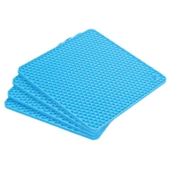 Unique Bargains Silicone Square Hot Pans Pads Heat Resistant Non-Slip Trivets 4 Pcs -Kitchen Utensil Store GUEST 7138a466 fa3a 43ab a030 6640af927c67