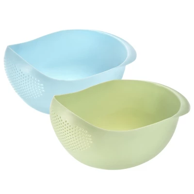 Unique Bargains Rice Strainer Washing Bowl Filter Strainer Basket Colanders For Cleaning Vegetable 5 Unique Bargains Rice Strainer Washing Bowl Filter Strainer Basket Colanders For Cleaning Vegetable - Image 5