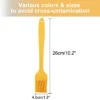 Unique Bargains Silicone Non-stick Baking Grilling Oil Marinades Basting Brush Yellow