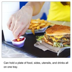 Unique Bargains PP Plastic Fast Food Rectangle Non-Slip Serving Tray 1 Pc 10 Unique Bargains PP Plastic Fast Food Rectangle Non-Slip Serving Tray 1 Pc -Kitchen Utensil Store GUEST 72f67d35 7964 4772 9de4 5d5c8dbc6f57