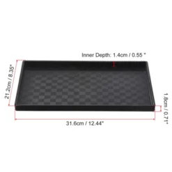Unique Bargains Plastic Fast Food Reusable Mosaic Texture Serving Tray 1 Pc