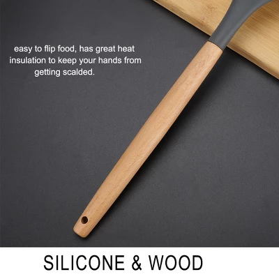 Unique Bargains Heat Resistant Kitchen Cooking Dark Gray Soup Ladle 12.4 Inch Dark Gray 1 Pc 4 Unique Bargains Heat Resistant Kitchen Cooking Dark Gray Soup Ladle 12.4 Inch Dark Gray 1 Pc - Image 4