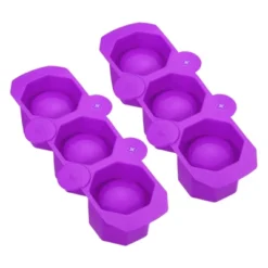 Unique Bargains Silicone Freezer Home Use 3-Cavity Ice Cube Trays -Kitchen Utensil Store GUEST 7523921b 8825 4154 a95d d3e8bc42477f