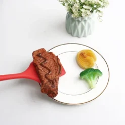 Unique Bargains Silicone Slotted Non Stick Heat Resistant Pancake Spatulas And Turners Red 1 Pc -Kitchen Utensil Store GUEST 7544b29a b6ae 40e6 8fa2 a954d0cafdee