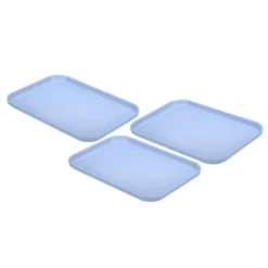 Unique Bargains Plastic Reusable Lightweight Rectangular Serving Tray 3 Pcs -Kitchen Utensil Store GUEST 75f4835a e1b5 4c92 a1f3 ad75aa702015