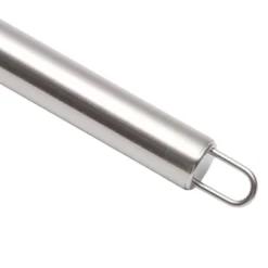 Unique Bargains 12" 6-Wire Whisk Hand Wash Stainless Steel Silicone Pink Silver Tone