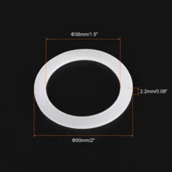 Unique Bargains Coffee Machine Replacement Parts Silicone Rings White 5 Pcs