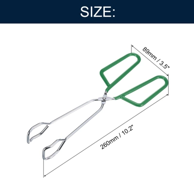 Unique Bargains Electroplating Heat-Resistant Non-Slip Comfort Grip Scissor Tongs 2 Pcs 1 Unique Bargains Electroplating Heat-Resistant Non-Slip Comfort Grip Scissor Tongs 2 Pcs