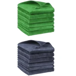 Unique Bargains Dishwashing Cleaning Microfiber Thick Absorbent Kitchen Towels 12 Pcs 12" X 12" -Kitchen Utensil Store GUEST 7b1dceed cc25 4b28 bb2e b5653f2eeb5b