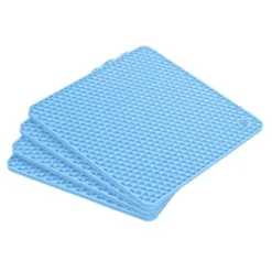 Unique Bargains Silicone Square Hot Pans Pads Heat Resistant Non-Slip Trivets 4 Pcs -Kitchen Utensil Store GUEST 7b338412 9334 49ca ad19 c50abb523f6b