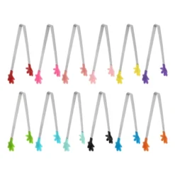Unique Bargains Stainless Steel Silicone Tips Food Tongs 12 Pcs -Kitchen Utensil Store GUEST 7cdcbcbd 1de2 48f3 9767 8732f52b2d60