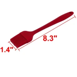 Unique Bargains Silicone Pastry Grill Roast Basting Non-stick Barbecue Oil Brush Red