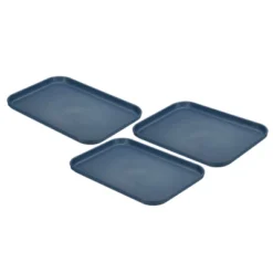 Unique Bargains Plastic Reusable Lightweight Rectangular Serving Tray 3 Pcs -Kitchen Utensil Store GUEST 7fe37a5c 01a3 4942 bb0e ece21159b67e