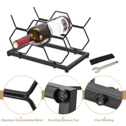 Unique Bargains Countertop Freestanding Geometric Space Saving Wine Rack -Kitchen Utensil Store GUEST 80b47788 7bbf 4a52 9745 296c2066c566