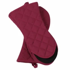 Unique Bargains Canvas Non-Slip Heat-Resistant Cotton Inside Oven Mitts Gloves 1 Pair -Kitchen Utensil Store GUEST 84916e83 4593 4979 bb4f 50da764c6d89