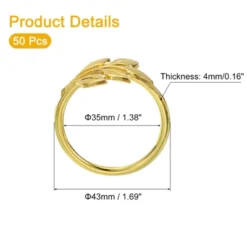 Unique Bargains Decorative Wear Resistance Napkin Rings For Decoration Adornment Wedding