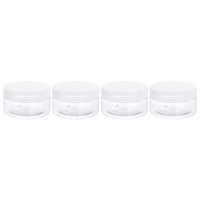 Unique Bargains Round Plastic Empty Organizing Jars With Transparent Screw Top Lids 4 Pcs 5 Unique Bargains Round Plastic Empty Organizing Jars With Transparent Screw Top Lids 4 Pcs - Image 5