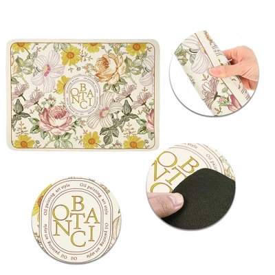 Unique Bargains Garden Of Eden Dish Drying Mat Green Yellow 15.75"x11.81" 2 Unique Bargains Garden Of Eden Dish Drying Mat Green Yellow 15.75"x11.81" - Image 2