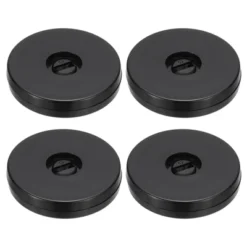 Unique Bargains High-strength Plastic 360-degree Rotating Anti-slip Multi-use Black Swivel Stand 4 Pcs -Kitchen Utensil Store GUEST 86b53fef 921a 451d 86f7 580e180d93dd
