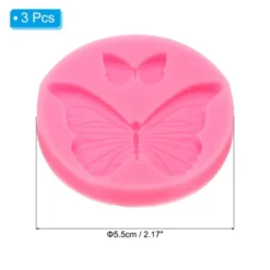 Unique Bargains Silicone Clay Template Fondant Template For Crafts Air Dry Cake 3 Pcs