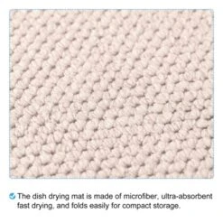 Unique Bargains Microfiber Ultra-absorbent Fast Drying Compact Storage Dish Drying Mat Beige 2 Pcs -Kitchen Utensil Store GUEST 88469563 5c98 405b a3d6 4bde3210cbb6
