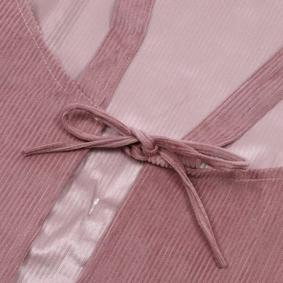 Unique Bargains H Shoulder Corduroy Apron 1 Pc 4 Unique Bargains H Shoulder Corduroy Apron 1 Pc - Image 4