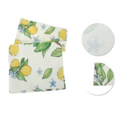 Unique Bargains Lemon Table Runner 13x72 Inch Yellow Green 1 Pc -Kitchen Utensil Store GUEST 890b58a0 5edf 49fd ba4c 7a1d9d885f36