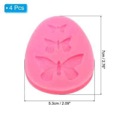 Unique Bargains Silicone Clay Template Fondant Template For Crafts Air Dry DIY Cake 4 Pcs 1 Unique Bargains Silicone Clay Template Fondant Template For Crafts Air Dry DIY Cake 4 Pcs