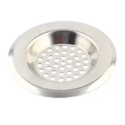 Unique Bargains Bathroom Round Metal Sink Basin Garbage Strainer 2 Pcs