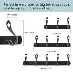 Unique Bargains Household Wall Mounted Stainless Steel Coat Rack Hook Rail For Coat Hat Towel Mudroom Bathroom -Kitchen Utensil Store GUEST 8a897c29 de18 4853 9bd1 9cee2fd7a10b