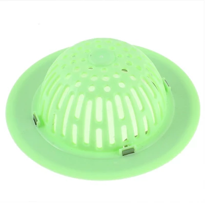 Unique Bargains Plastic Durable Soft Sink Strainer 4.5" Light Green 2 Pcs 2 Unique Bargains Plastic Durable Soft Sink Strainer 4.5" Light Green 2 Pcs - Image 2