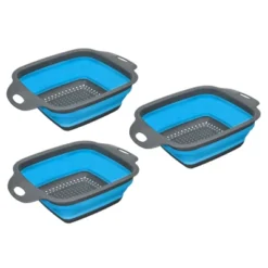 Unique Bargains Collapsible Colander Set Silicone Square Strainer With Handle Space Saving -Kitchen Utensil Store GUEST 8c30f5e6 21e5 4f01 9310 8a7b0aee4c7e