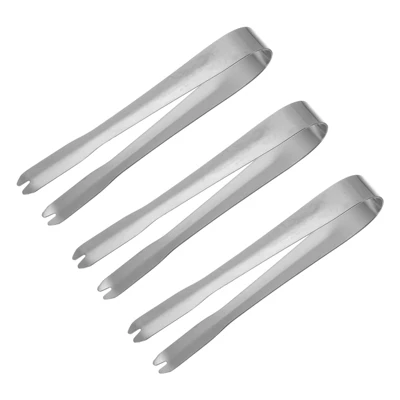 Unique Bargains 410 Stainless Steel Ice Tongs For Appetizers, Charcuterie, Dessert, Tea Party, Bar, Cafe Serving 5.2" Silver 3 Pcs 5 Unique Bargains 410 Stainless Steel Ice Tongs For Appetizers, Charcuterie, Dessert, Tea Party, Bar, Cafe Serving 5.2" Silver 3 Pcs - Image 5