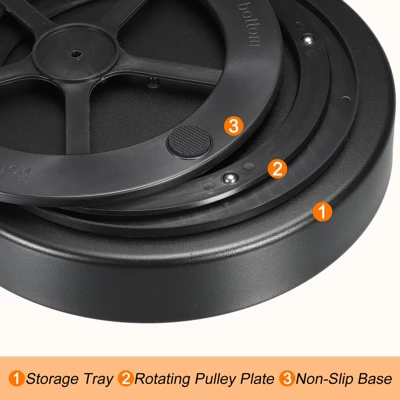 Unique Bargains Multifunctional Durable 360° Rotation 3 Tiers Lazy Susan Organizer 3 Unique Bargains Multifunctional Durable 360° Rotation 3 Tiers Lazy Susan Organizer - Image 3