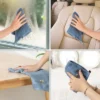 Unique Bargains Cotton Solid Lint Free Kitchen Towels 6 Pcs