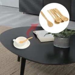 Unique Bargains Household Kitchen Porridge Soup Sugar Salt Wooden Spoon 6 Pcs -Kitchen Utensil Store GUEST 8f24118e 302b 4285 8551 353b40f81785